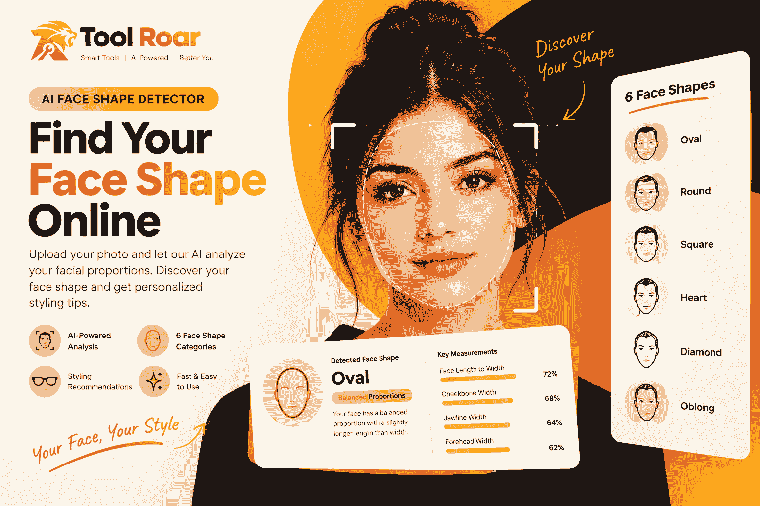 AI Face Shape Detector – Find Your Face Shape Online – 2026
